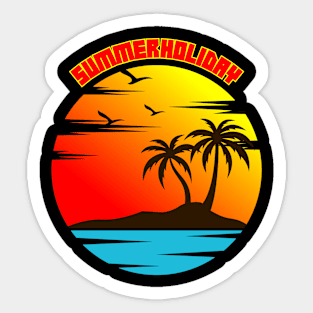 Sunrise at the beach Sticker